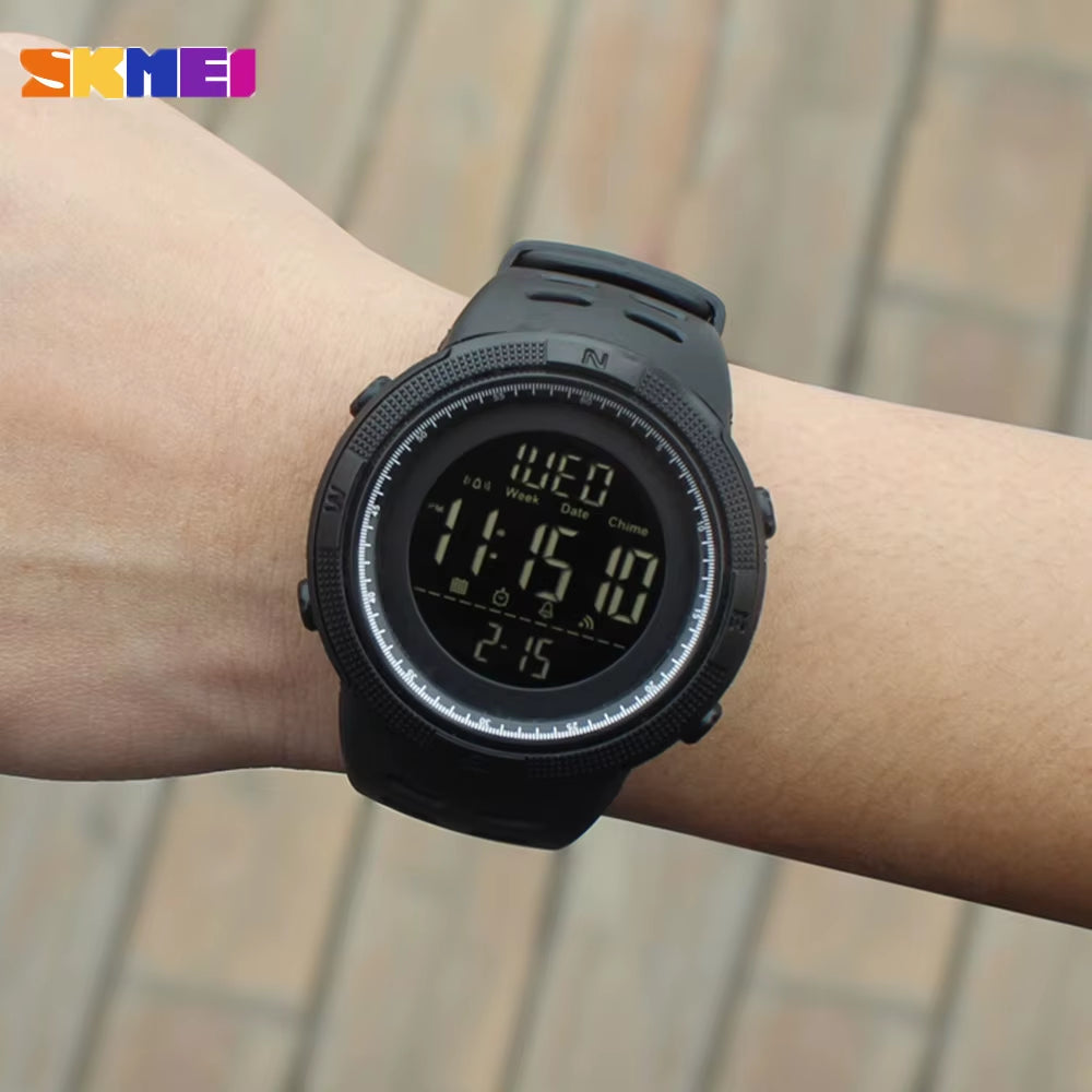 Fashion Outdoor Sport Watch Men Multifunction Watches Alarm Clock Chrono 5Bar Waterproof Digital Watch Reloj Hombre 1251