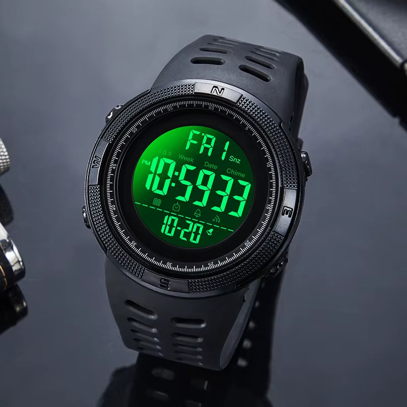 Fashion Outdoor Sport Watch Men Multifunction Watches Alarm Clock Chrono 5Bar Waterproof Digital Watch Reloj Hombre 1251