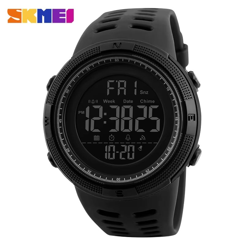 Fashion Outdoor Sport Watch Men Multifunction Watches Alarm Clock Chrono 5Bar Waterproof Digital Watch Reloj Hombre 1251